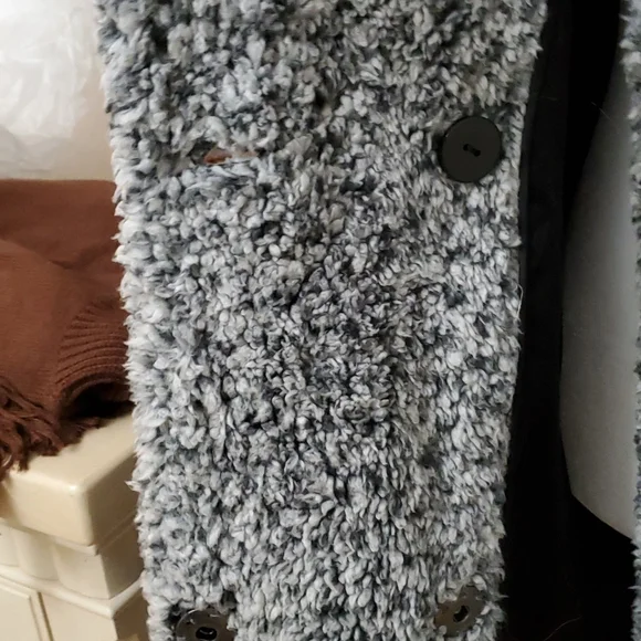 Lucky brand faux fur fleece coat - Picture 6 of 8